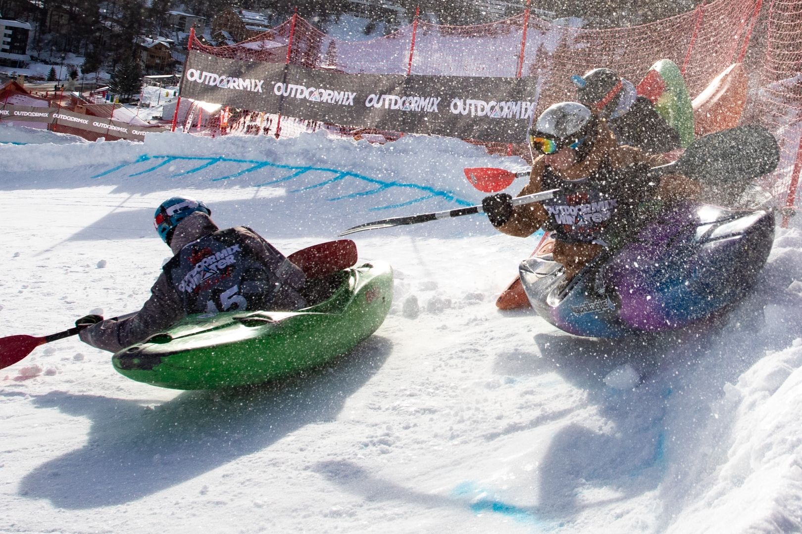 Snow Kayaking