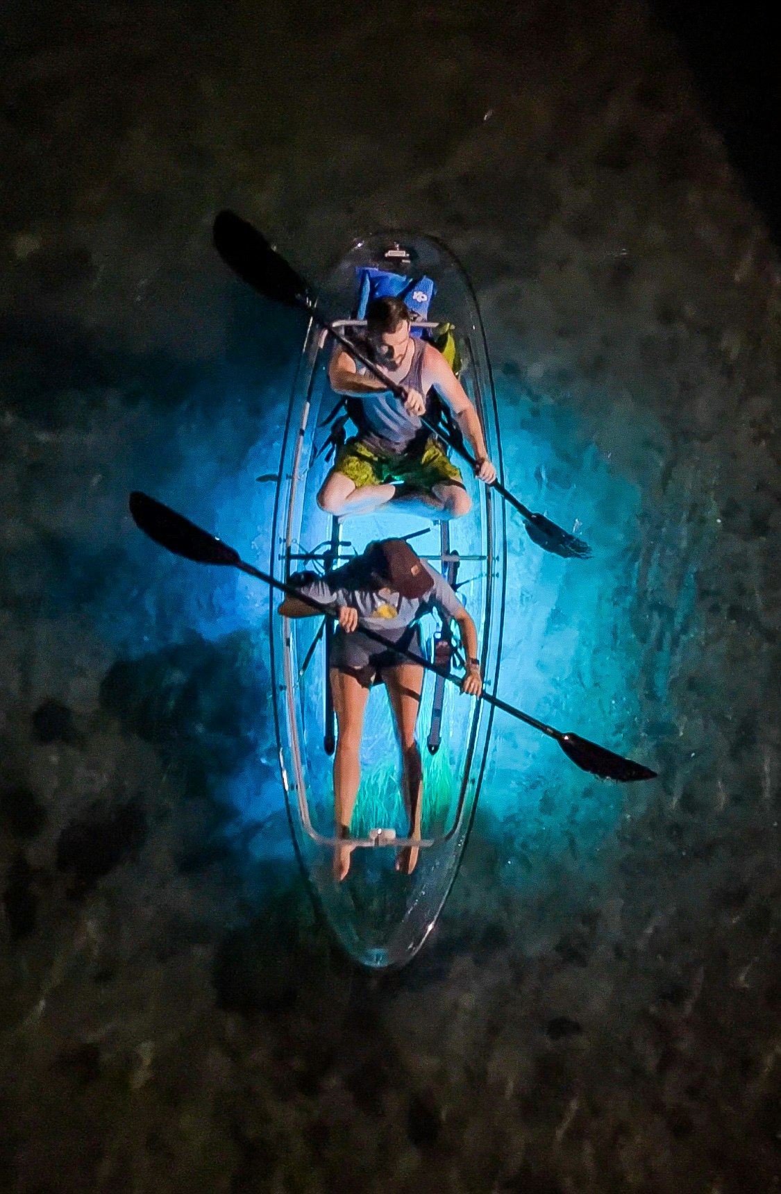 night kayaking san marcos