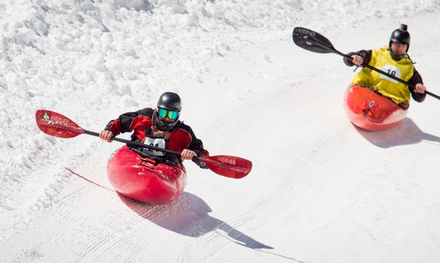 Snow Kayaking