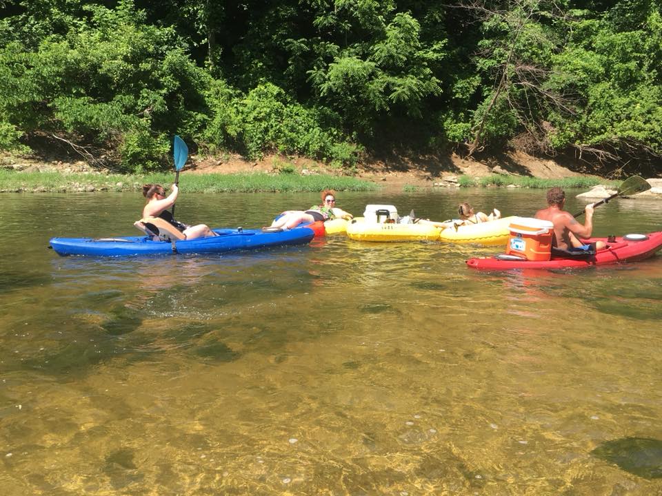 Kayaking at Sugar Creek