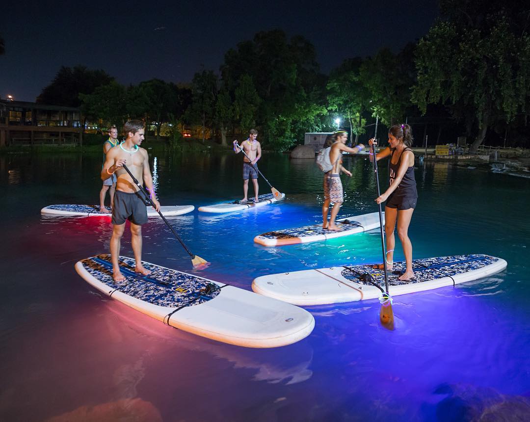 night kayaking san marcos