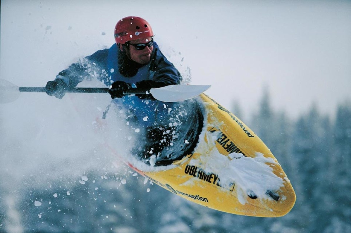 Snow Kayaking