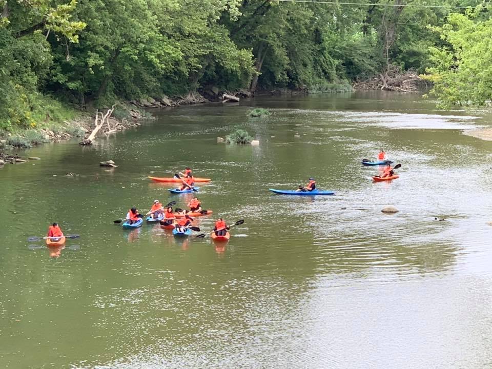 Kayaking at Sugar Creek