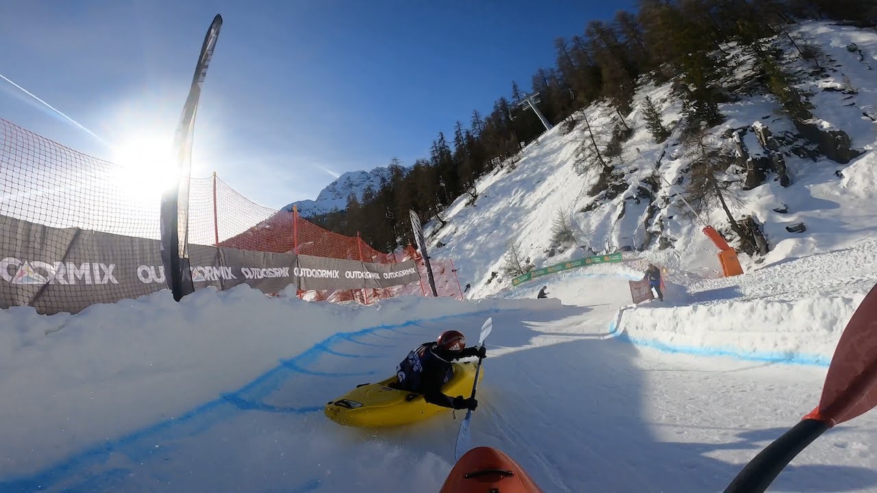 Snow Kayaking