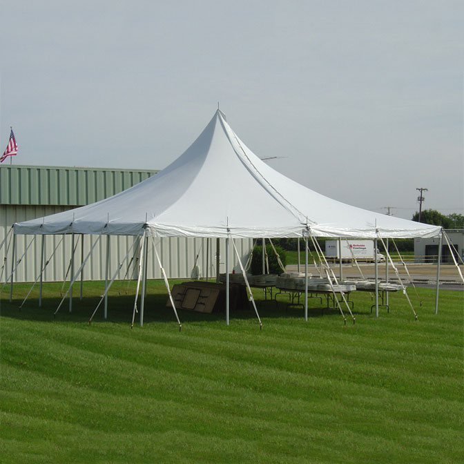 Long Pole in Tent Construction