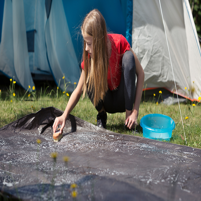 Washing a Tent