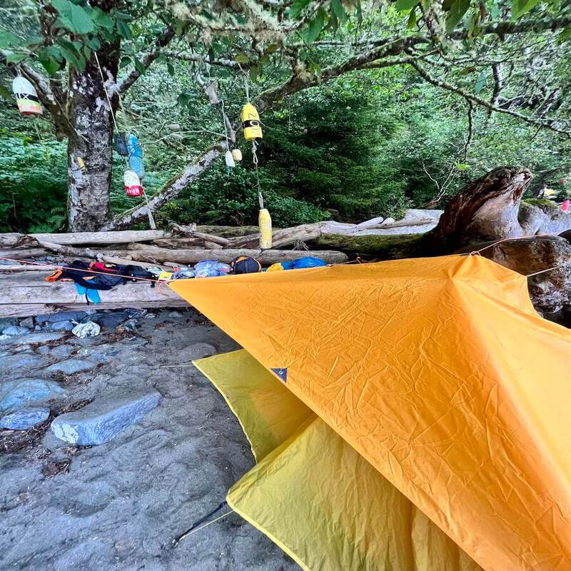 Washing a Tent